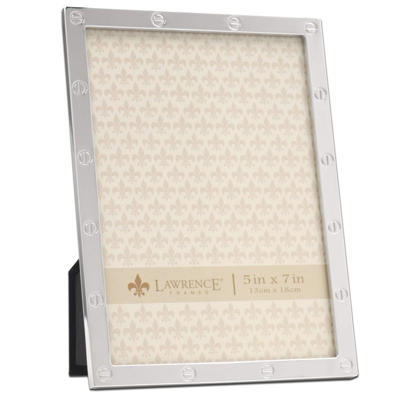 Lawrence Frames Metal Frame, Elegance, Silver, 5x7 - Image 1
